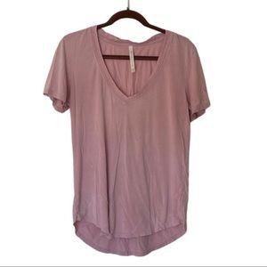 Aritzia Pink Short Sleeve Tee